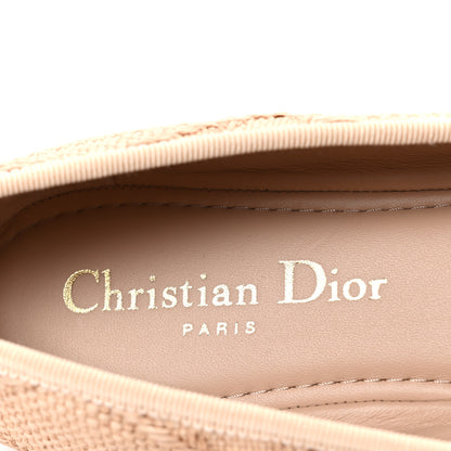 Christian Dior Raffia Cannage Ballet Flat 38.5 Straw 9 of 11