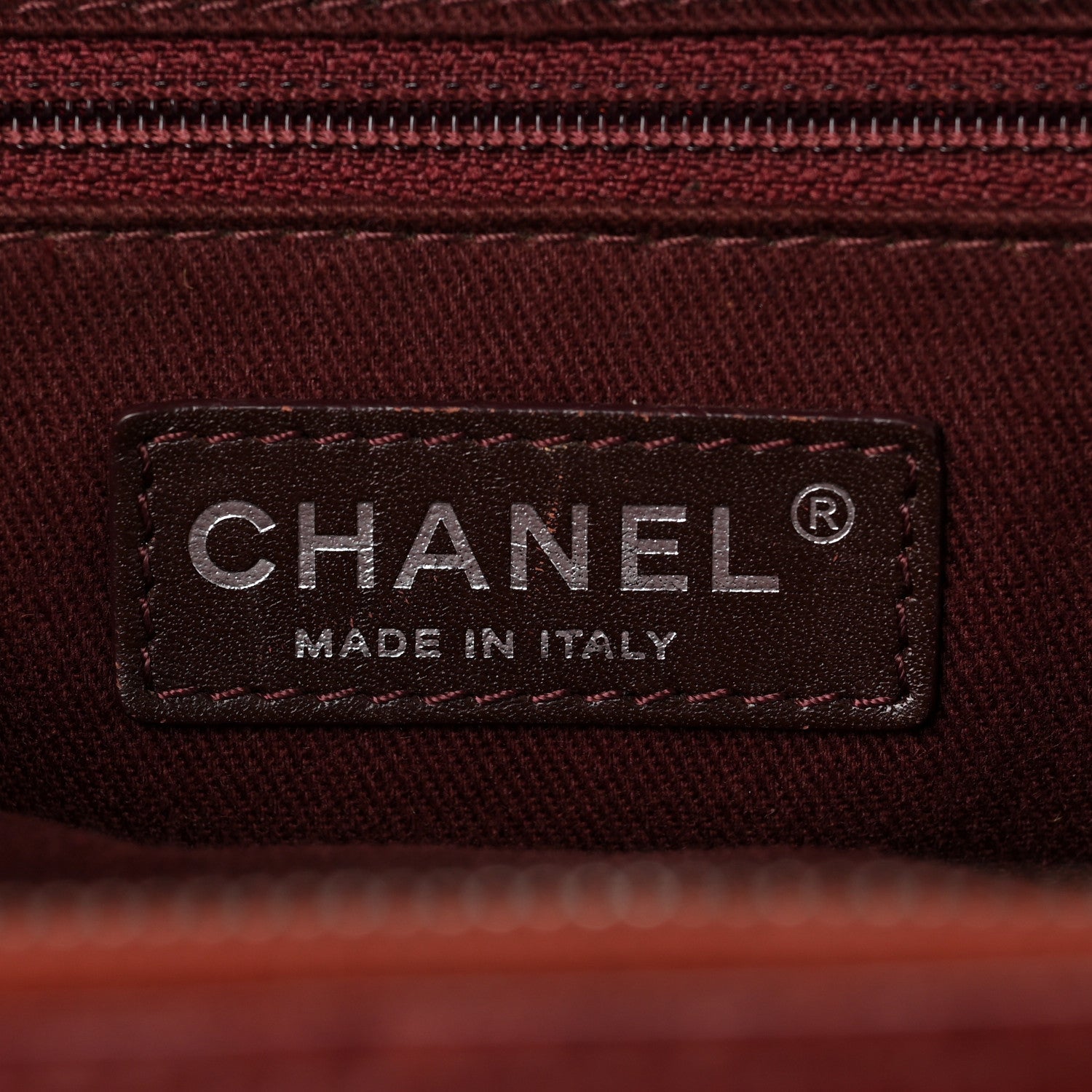 Chanel Aged Calfskin Small Bowling Bag Burgundy 6 of 13