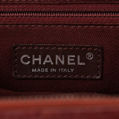 Chanel Aged Calfskin Small Bowling Bag Burgundy 6 of 13