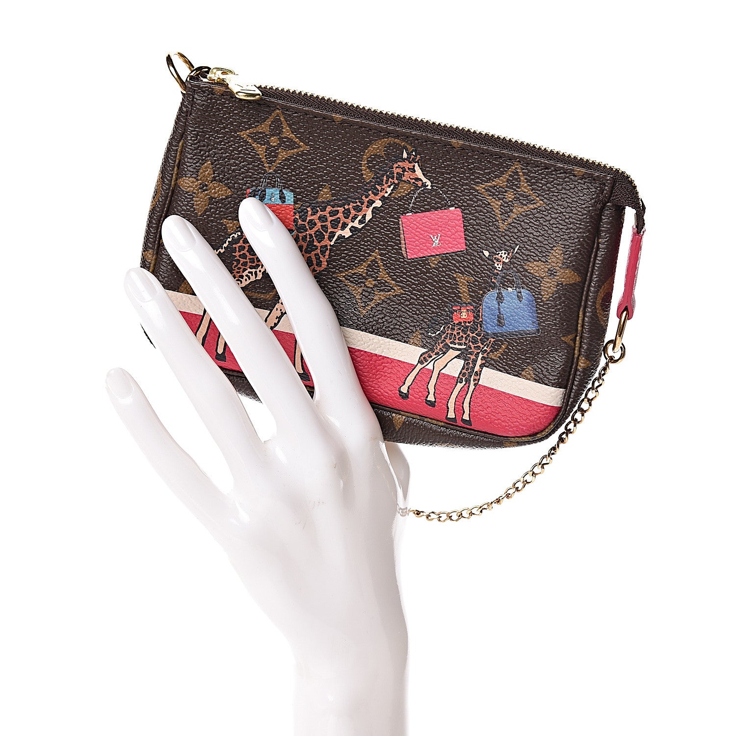 Louis Vuitton Monogram 2017 Christmas Animation Mini Pochette Accessories 2 of 7