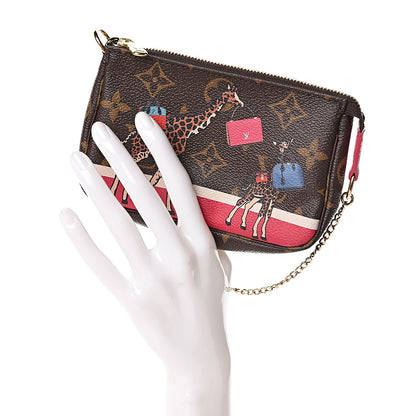 Louis Vuitton Monogram 2017 Christmas Animation Mini Pochette Accessories 2 of 7