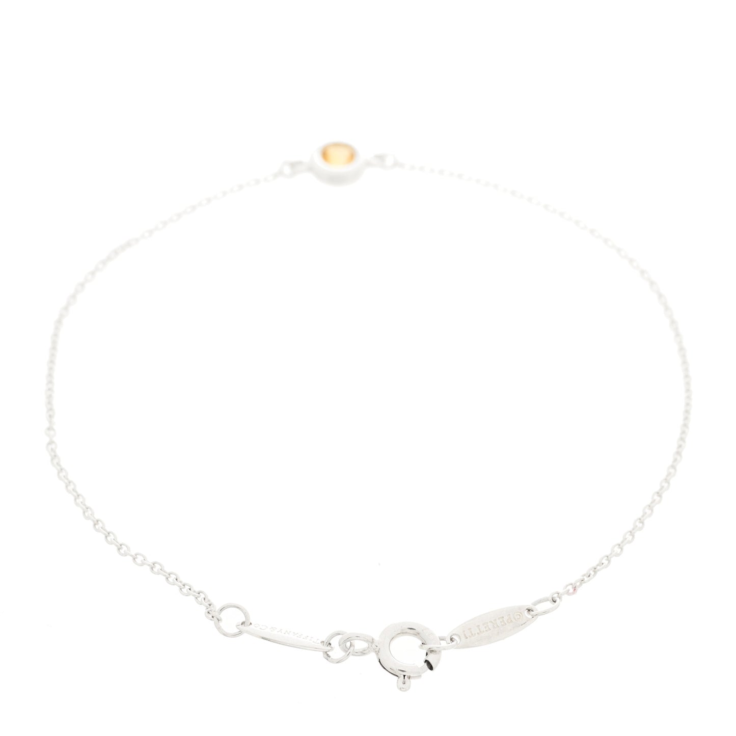 Sterling Silver Citrine Elsa Peretti Color By The Yard Bracelet
