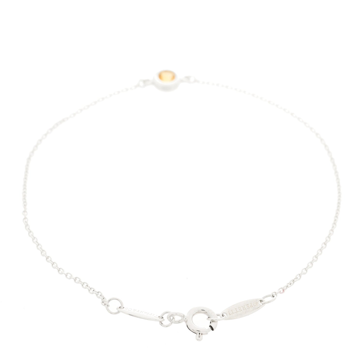 Tiffany Sterling Silver Citrine Elsa Peretti Color By The Yard Bracelet 2 of 4