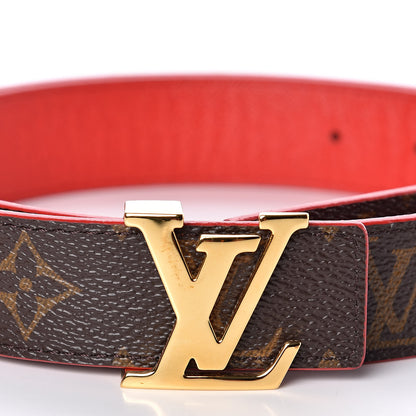 Louis Vuitton Monogram 30mm LV Initiales Reversible Belt 85 34 Coquelicot 7 of 8