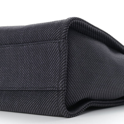 Chanel Mixed Fibers Calfskin Small Deauville Tote Black 9 of 9