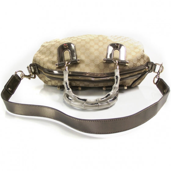 Gucci Monogram Pop Bamboo Top Handle Tote 5 of 11