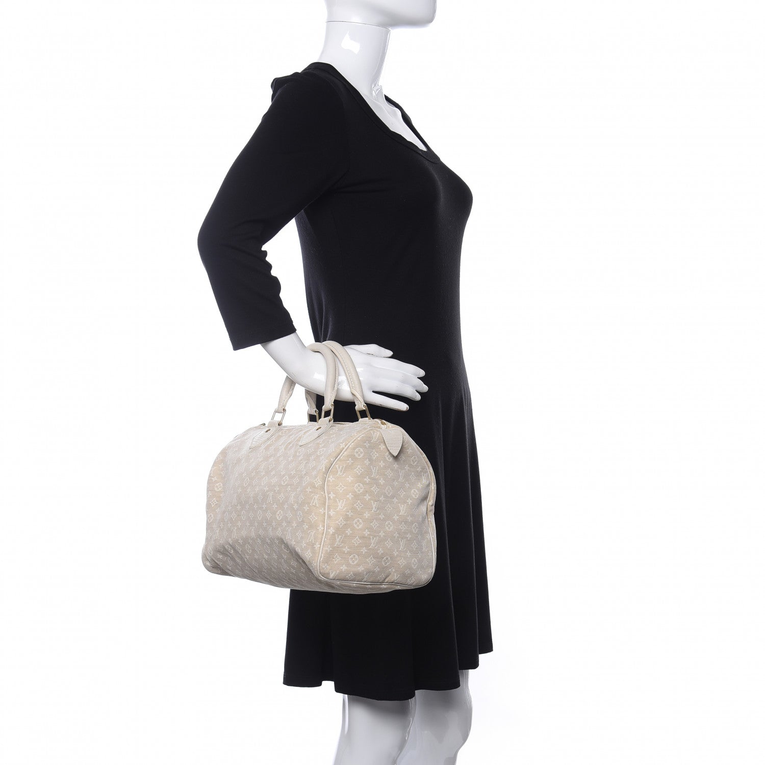 Louis Vuitton Mini Lin Speedy 30 Dune 2 of 14