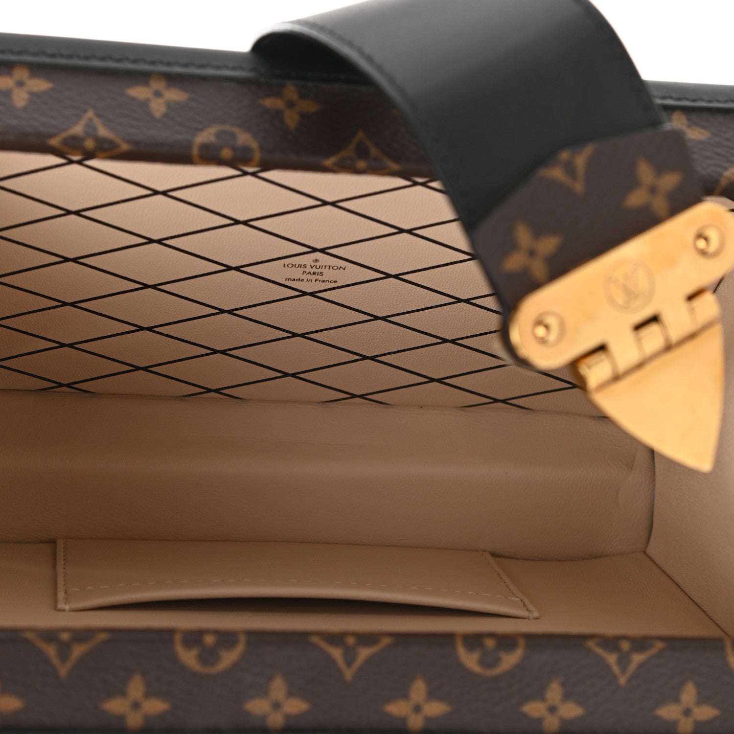 Louis Vuitton Monogram Petite Malle Black 5 of 10