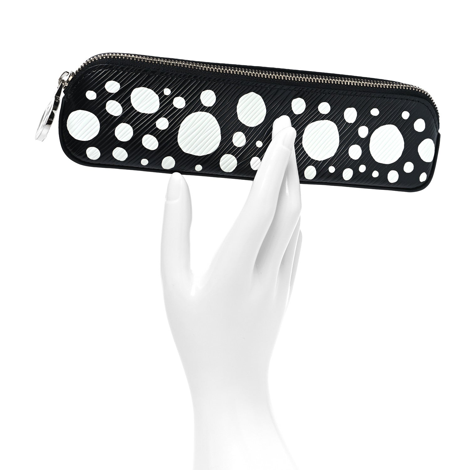 Louis Vuitton X YK Epi Infinity Dots Elizabeth Pencil Pouch Black White 2 of 8