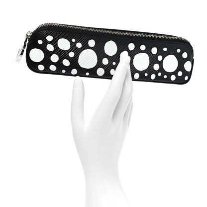 Louis Vuitton X YK Epi Infinity Dots Elizabeth Pencil Pouch Black White 2 of 8