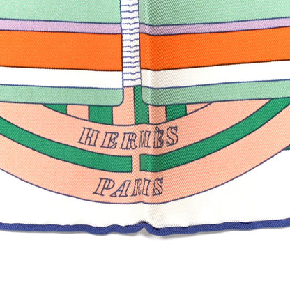Hermes Silk Le Tour Du Monde En 63 Cases Scarf 90 2 of 12