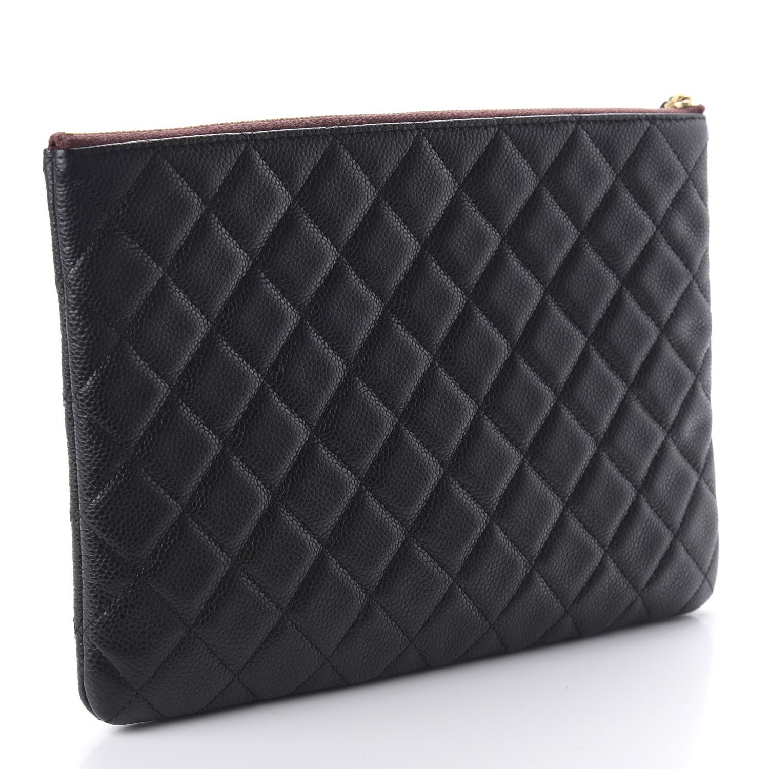 Chanel Caviar Quilted Medium Cosmetic Case Black 3 of 11