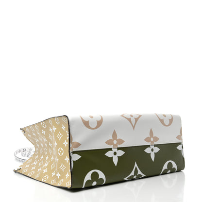 Louis Vuitton Monogram Giant Onthego GM Kaki Beige 4 of 10