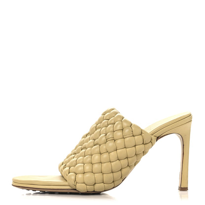 Bottega Veneta Nappa Padded Intrecciato Mules Sandals 39 Tapioca 1 of 9