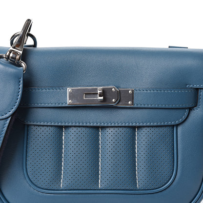 Hermes Veau Swift Mini Sac Berline Bleu Thalassa 6 of 9