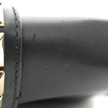 Valentino Garavani Vitello Rockstud Flap Wallet On Strap Black 12 of 13
