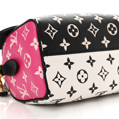 Louis Vuitton Empreinte Monogram Spring in the City Speedy Bandouliere 20 Black White Pink 8 of 9