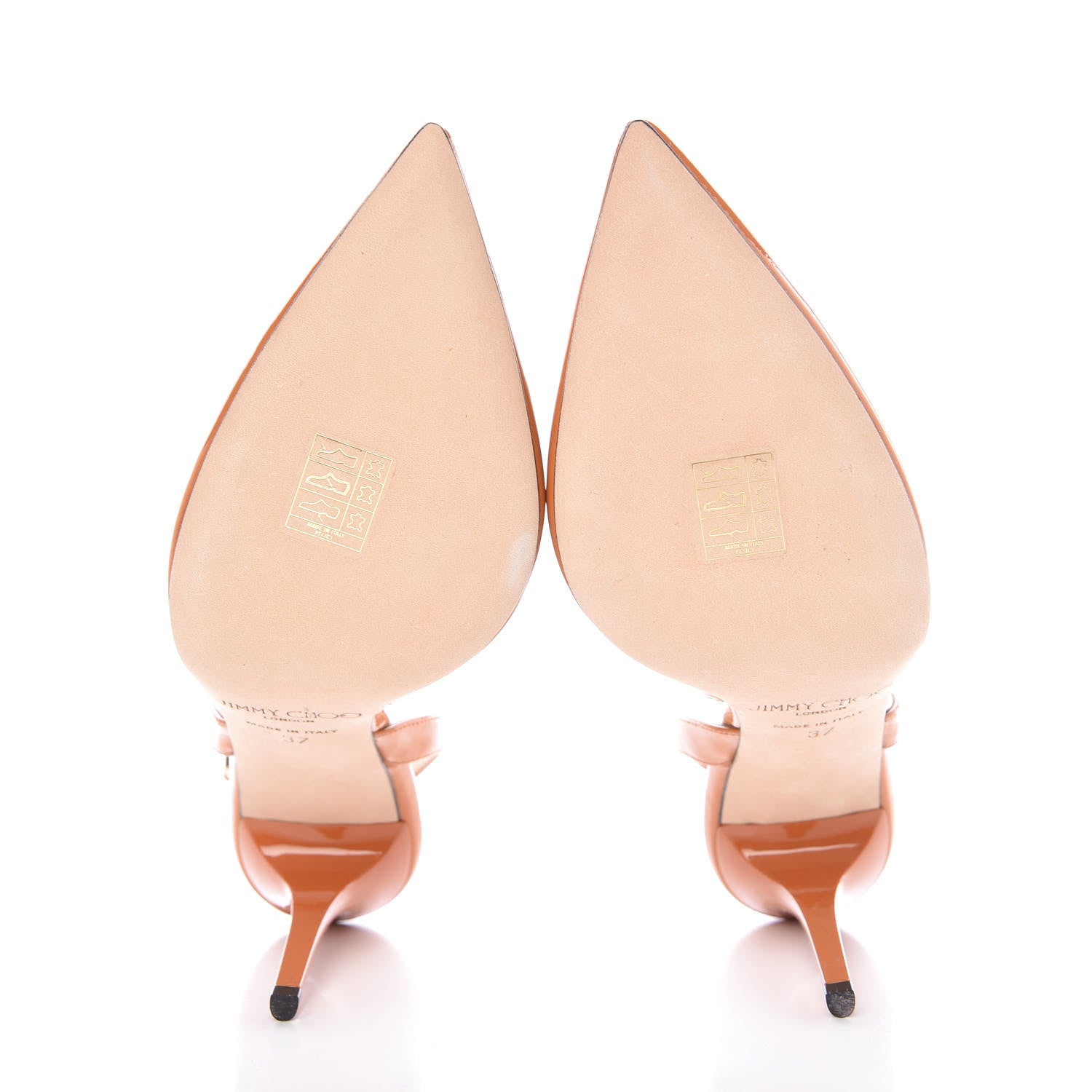 Jimmy Choo Patent Tarida Slingback Pumps 37 Spice 5 of 8