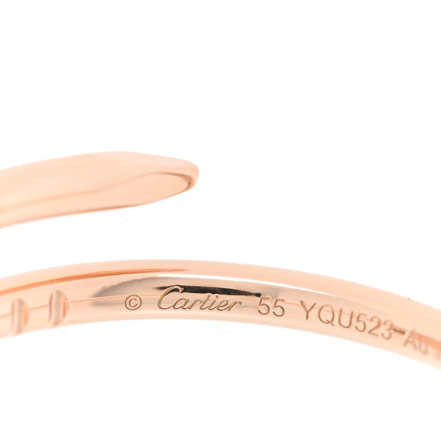 18K Pink Gold Small Juste Un Clou Ring 55 7.25