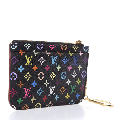 Louis Vuitton Monogram Multicolor Key Pouch Black Grenade 3 of 8