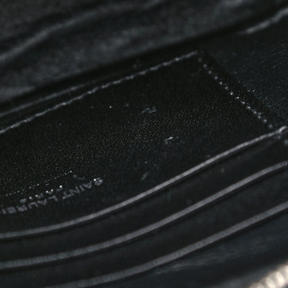 Saint Laurent Grain De Poudre Matelasse Monogram Mini Lou Camera Bag Black 10 of 11