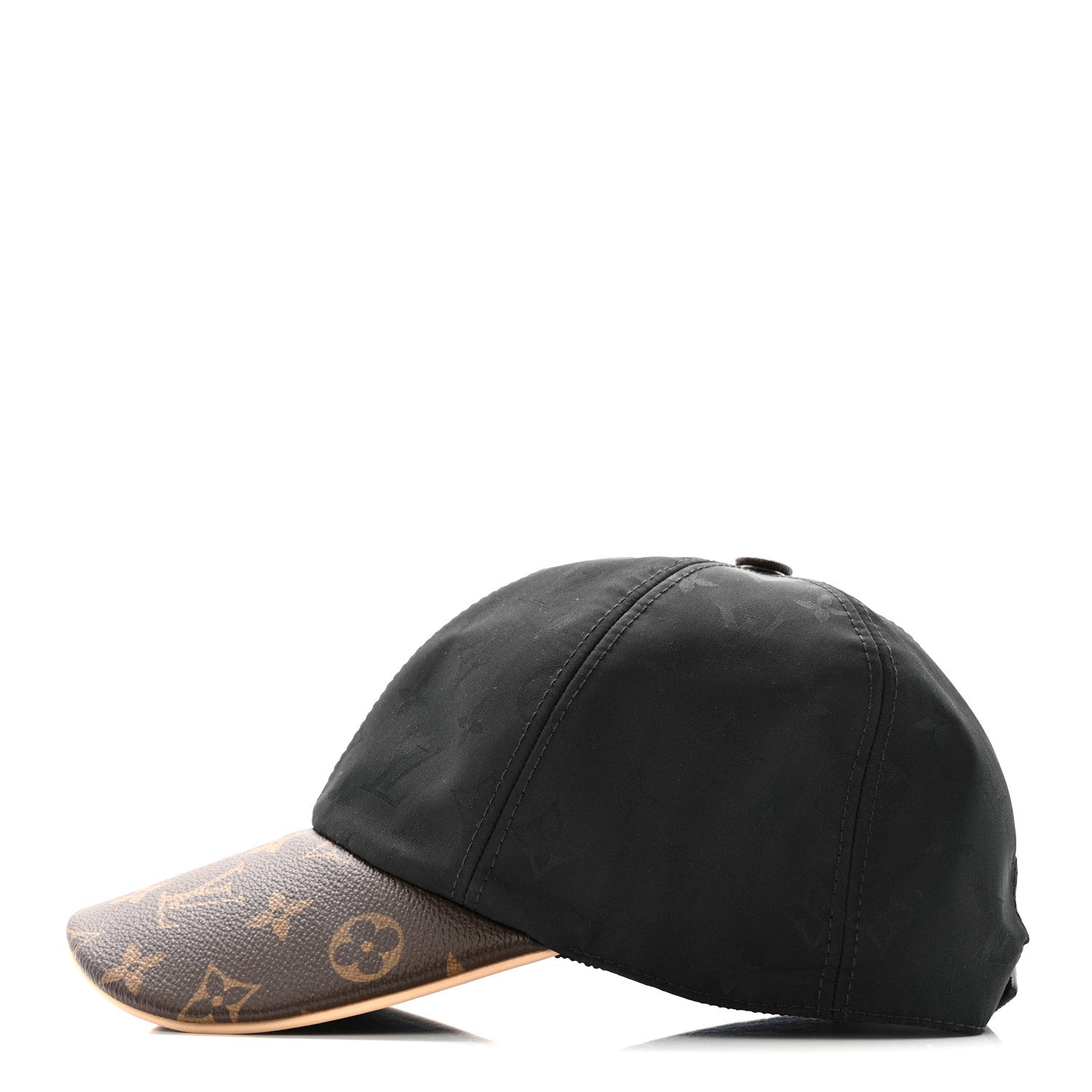 Louis Vuitton Polyester Silk Monogram LV Get Ready Cap M Black 4 of 10