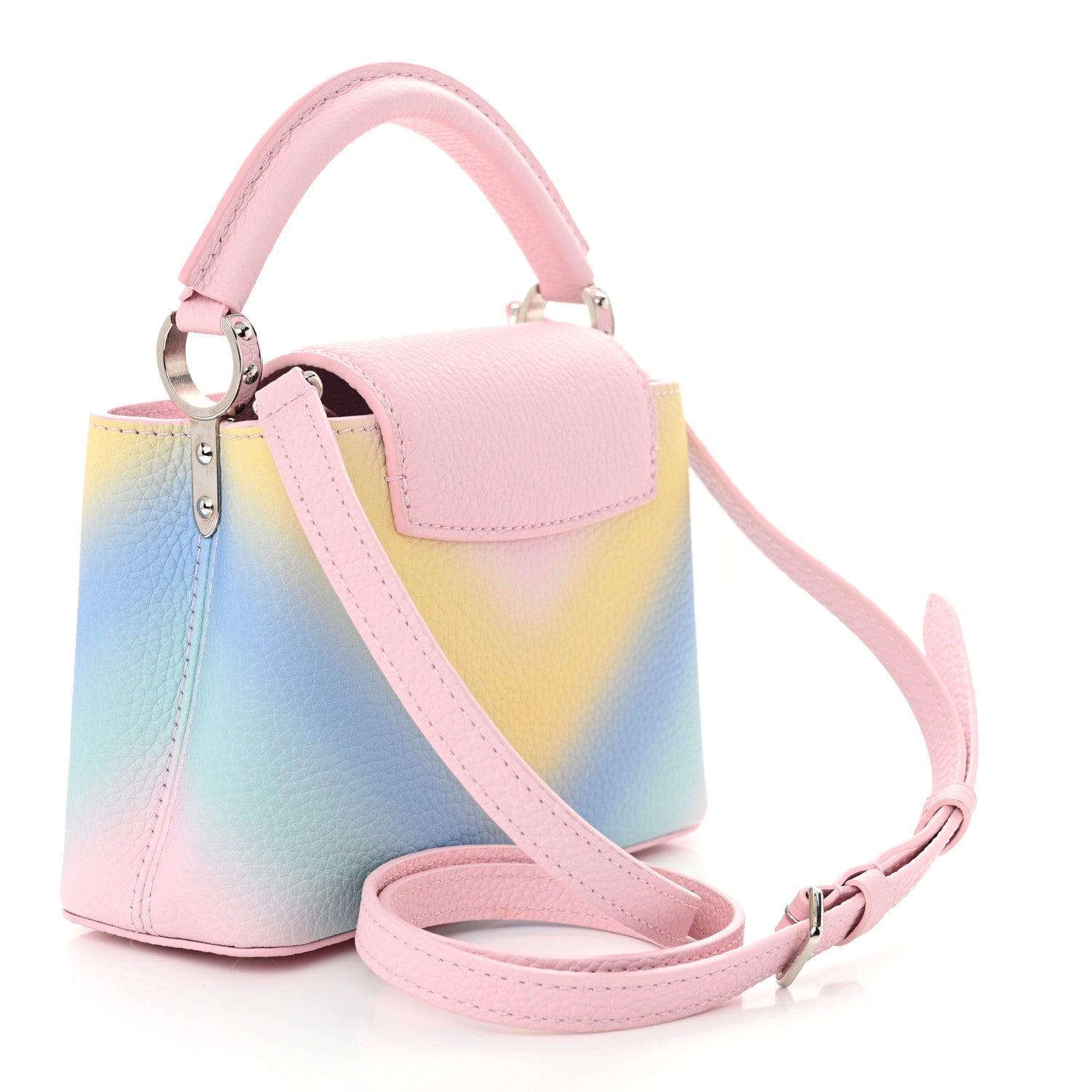 Louis Vuitton Taurillon Mini Degrade Rainbow V Capucines 3 of 11