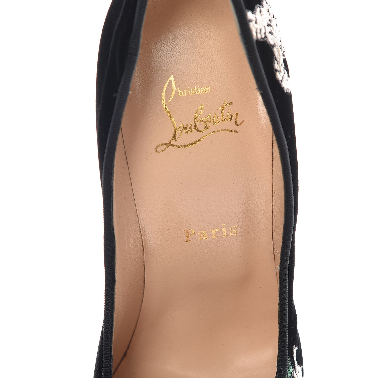 Christian Louboutin Velvet Dragon Tattoo Highness 160 Pumps 39 Black 8 of 21