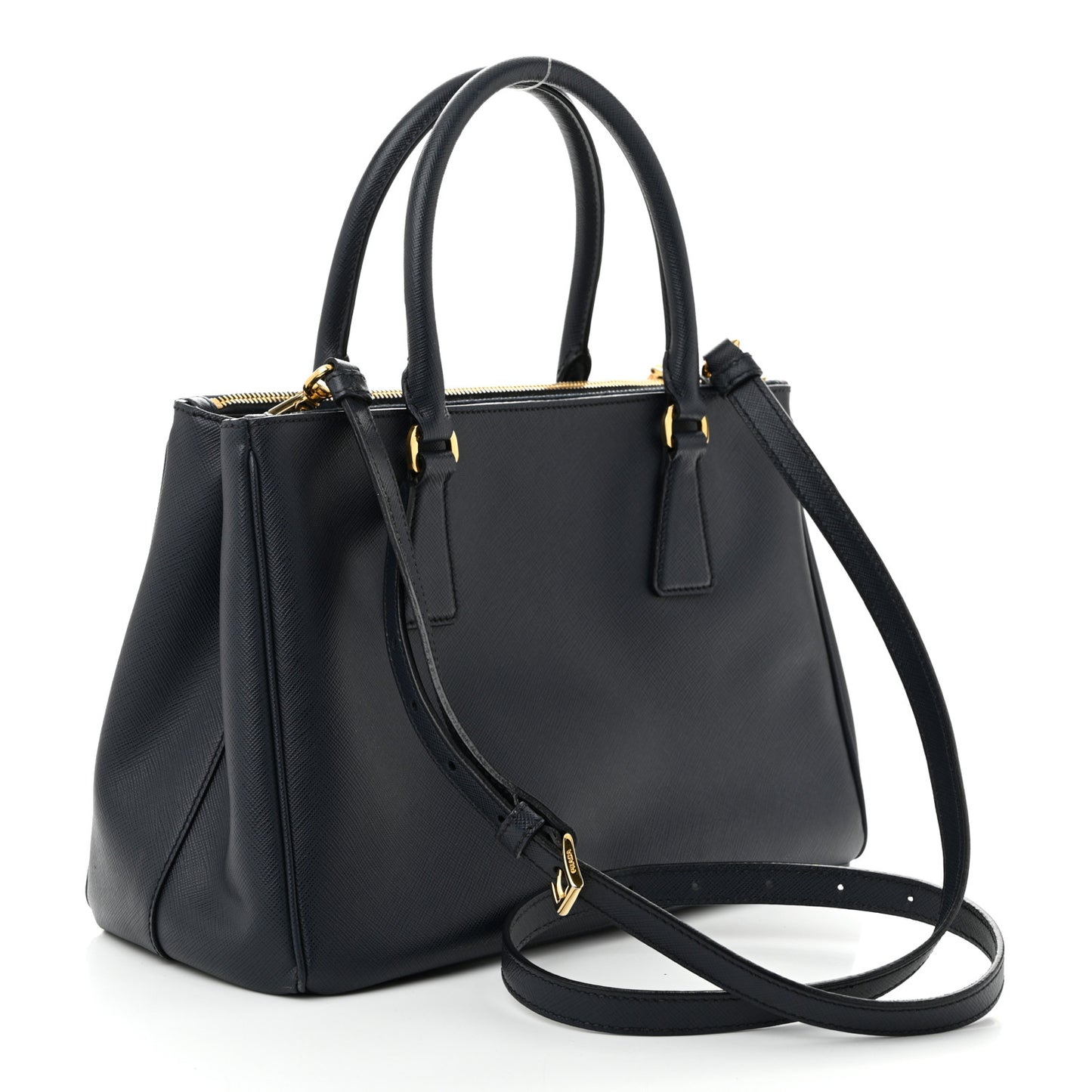 Saffiano Small Galleria Double Zip Tote Baltico