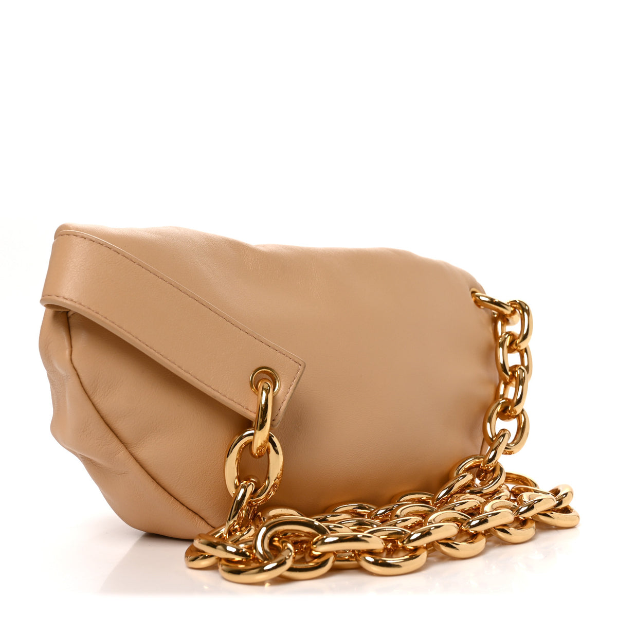 Nappa The Belt Chain Pouch Almond