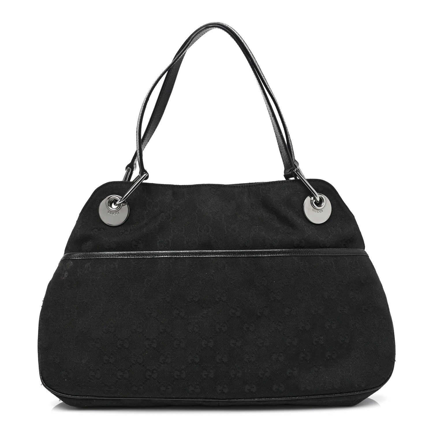Gucci Monogram Medium Eclipse Shoulder Bag Black 1 of 8