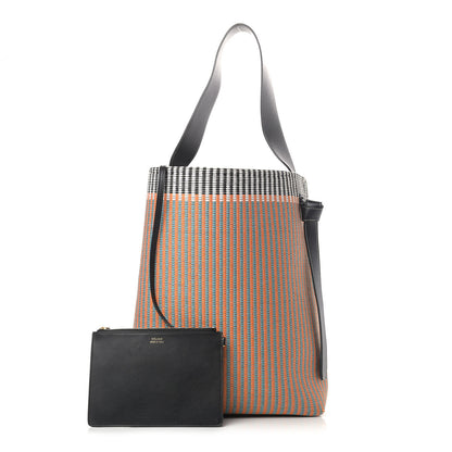 Celine Woven Canvas Twisted Cabas Multicolor 1 of 7