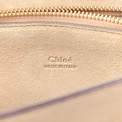 Chloe Calfskin Suede Medium Faye Shoulder Bag Plum Purple 6 of 9
