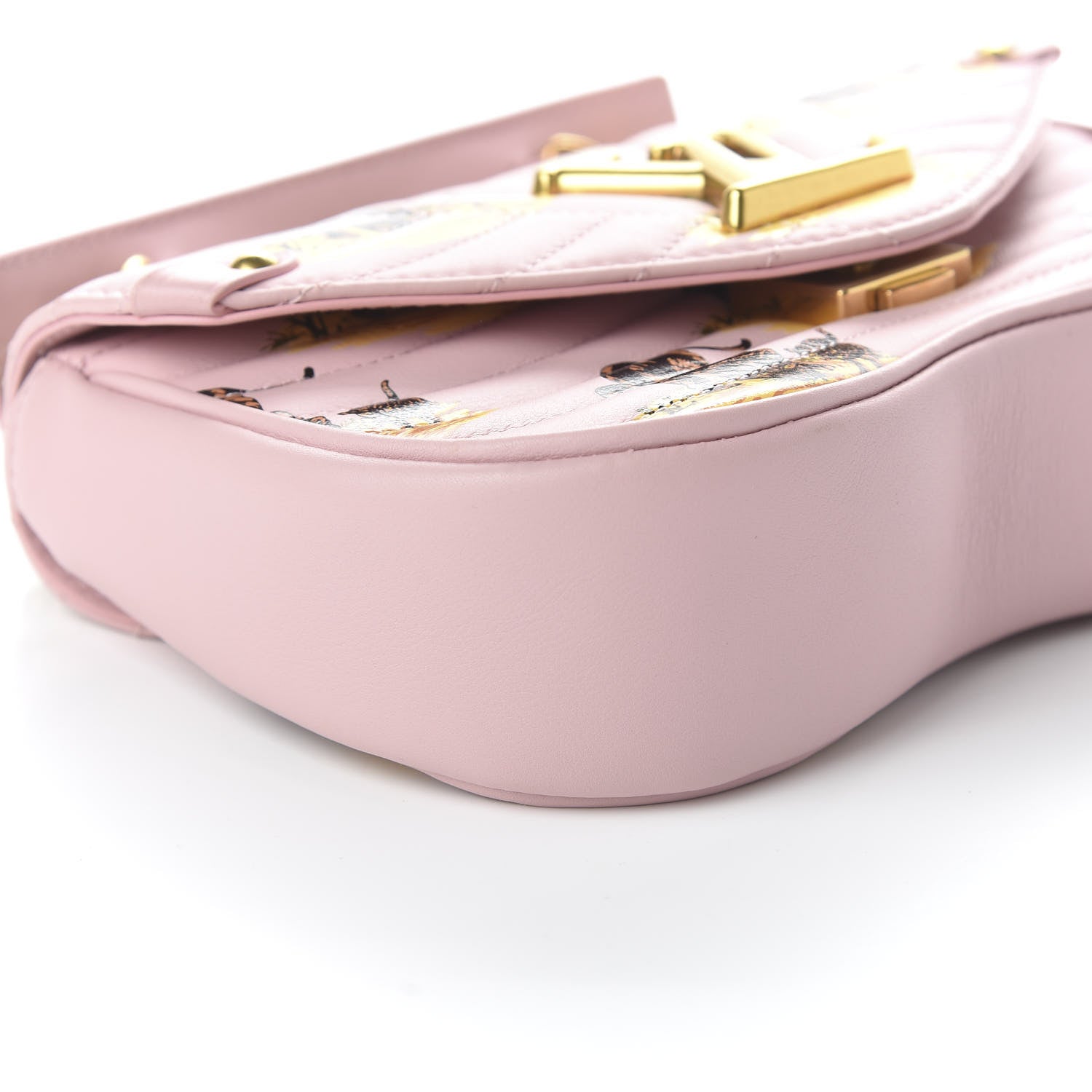 Louis Vuitton Calfskin Leopard Print New Wave Chain PM Light Pink 6 of 10