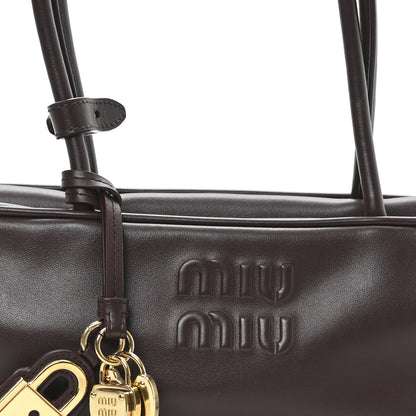 Miu Miu Nappa Small Beau Top Handle Bag Briarwood 7 of 9