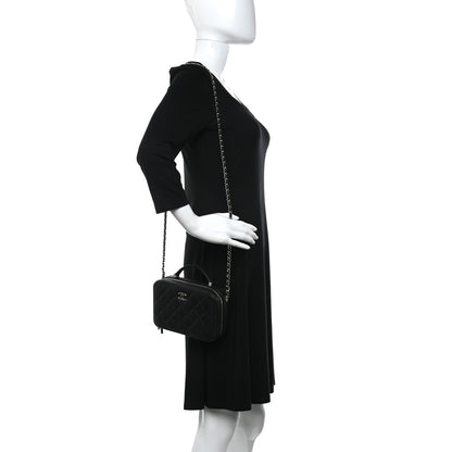 Chanel Caviar Quilted Vanity Case Black 2 of 10