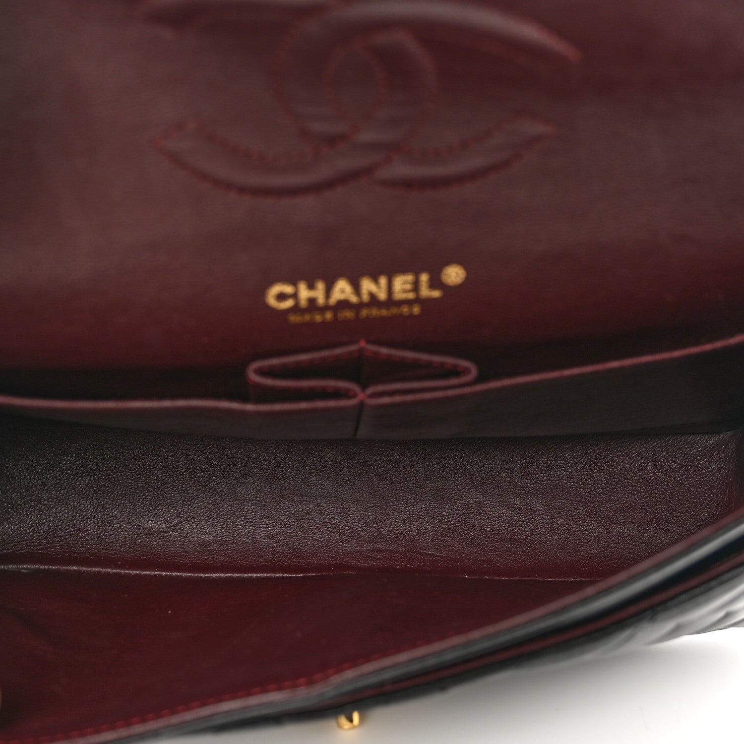Chanel Lambskin Quilted Medium Double Flap Black 6 of 13