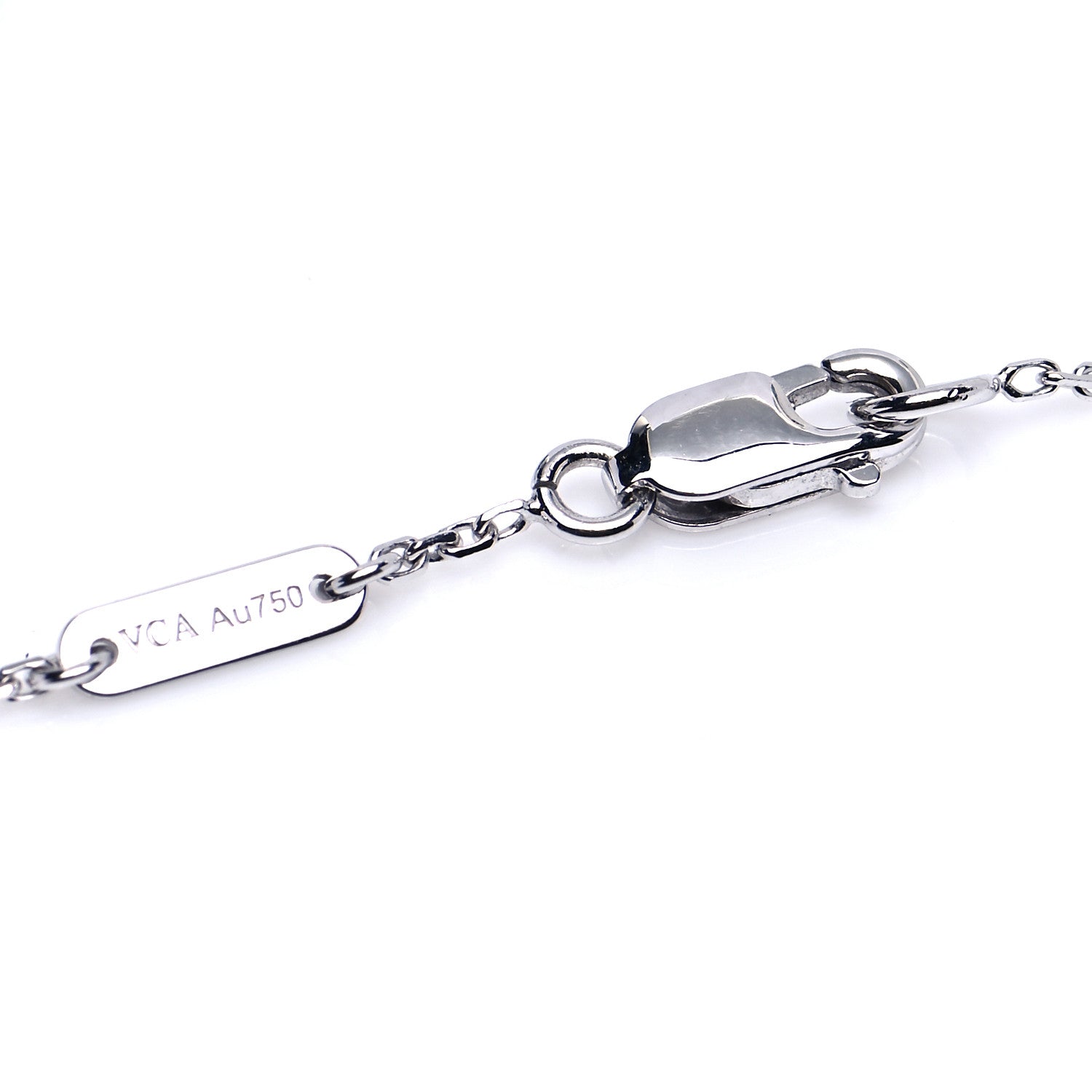 Van Cleef & Arpels 18K White Gold Turquoise Sweet Alhambra Butterfly Bracelet 4 of 7