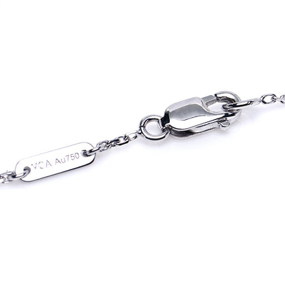 Van Cleef & Arpels 18K White Gold Turquoise Sweet Alhambra Butterfly Bracelet 4 of 7