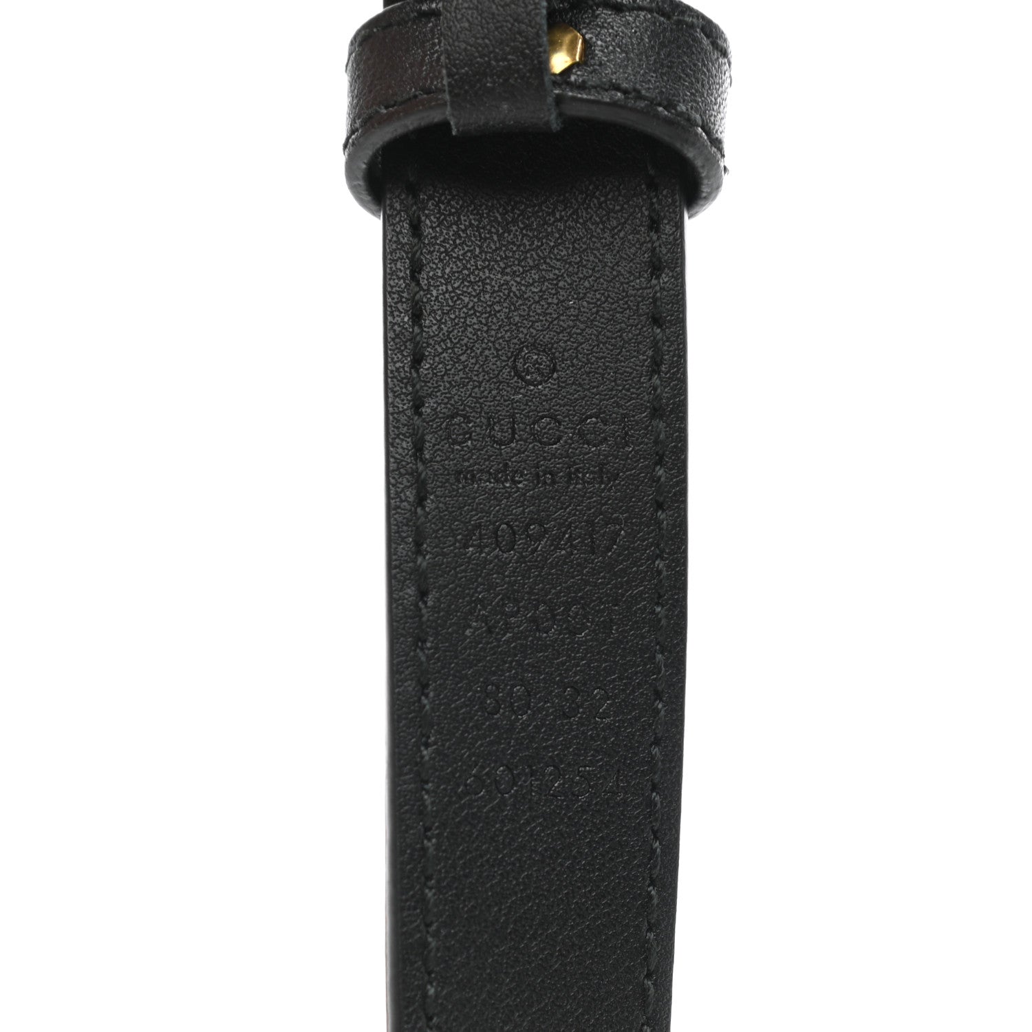 Gucci Calfskin Double G 20mm Belt 80 32 Black 5 of 5