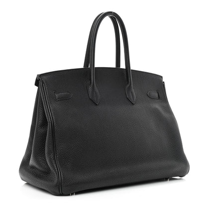Hermes Taurillon Clemence Birkin 35 Black 3 of 13