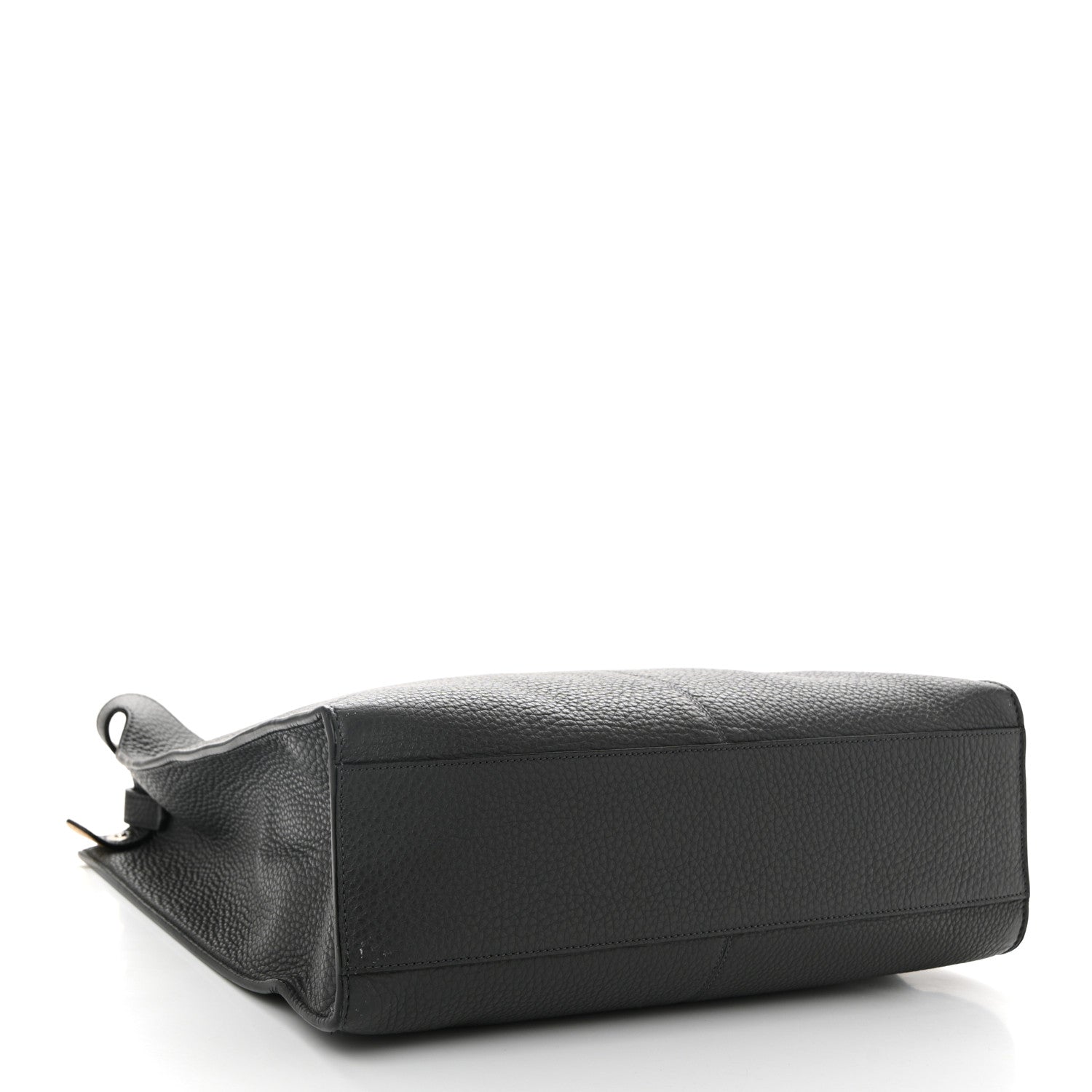 Fendi Cuoio Romano Glazed Fabric FF 1974 Peekaboo X-Lite Fit Asfalto Mou Black 4 of 10