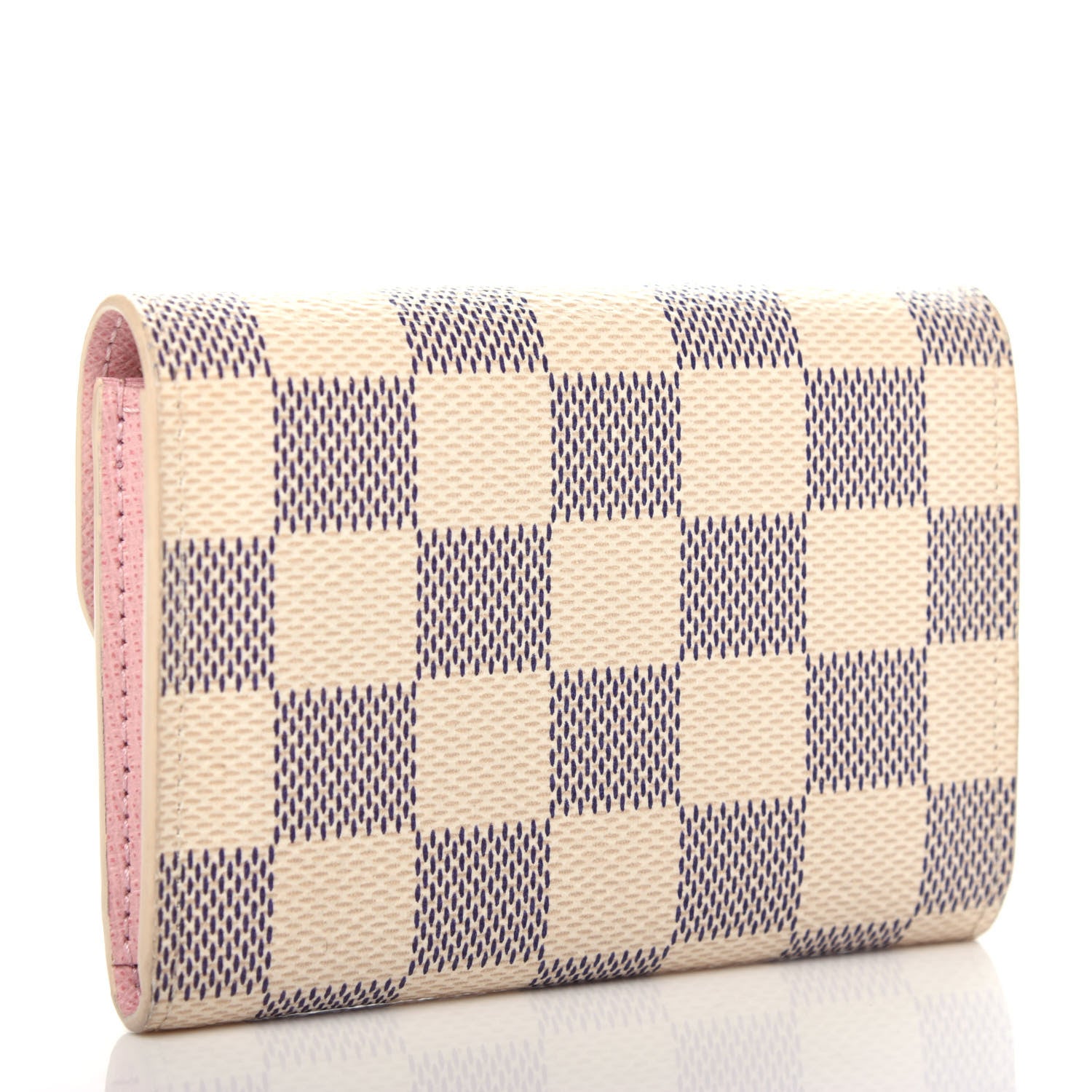 Louis Vuitton Damier Azur Rosalie Coin Purse Rose Ballerine 3 of 8