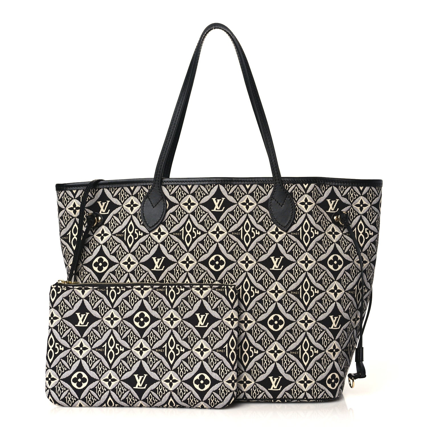 Louis Vuitton Jacquard Since 1854 Neverfull MM Grey 1 of 10