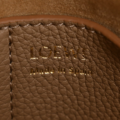 Loewe Soft Grained Calfskin Mini Pebble Bucket Bag Oak 6 of 11