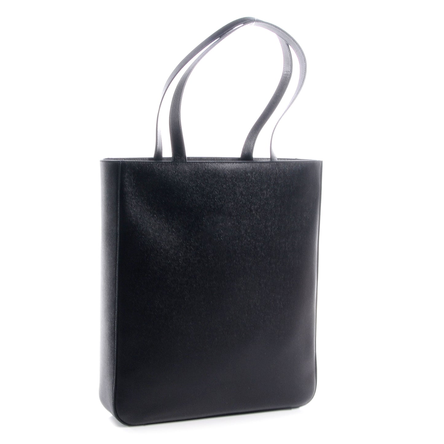 Grain de Poudre North/South Medium Museum Tote Black