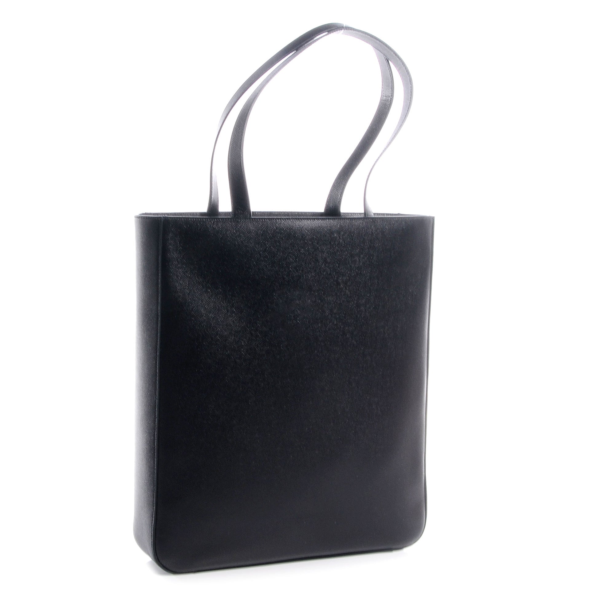 Saint Laurent Grain de Poudre North/South Medium Museum Tote Black 3 of 7
