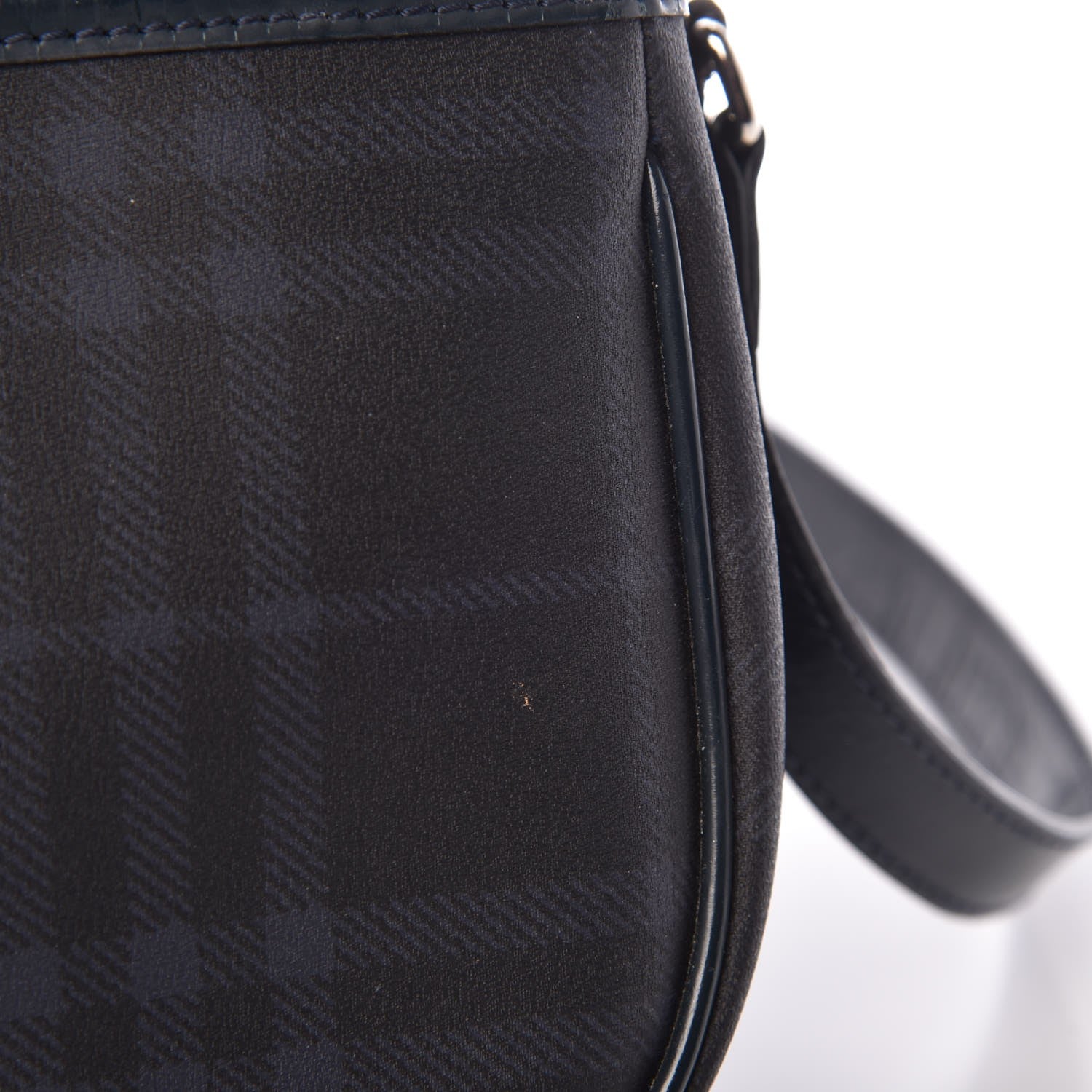 Burberry London Check Crossbody Messenger Bag Charcoal Navy 10 of 18