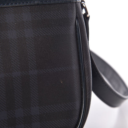 Burberry London Check Crossbody Messenger Bag Charcoal Navy 10 of 18