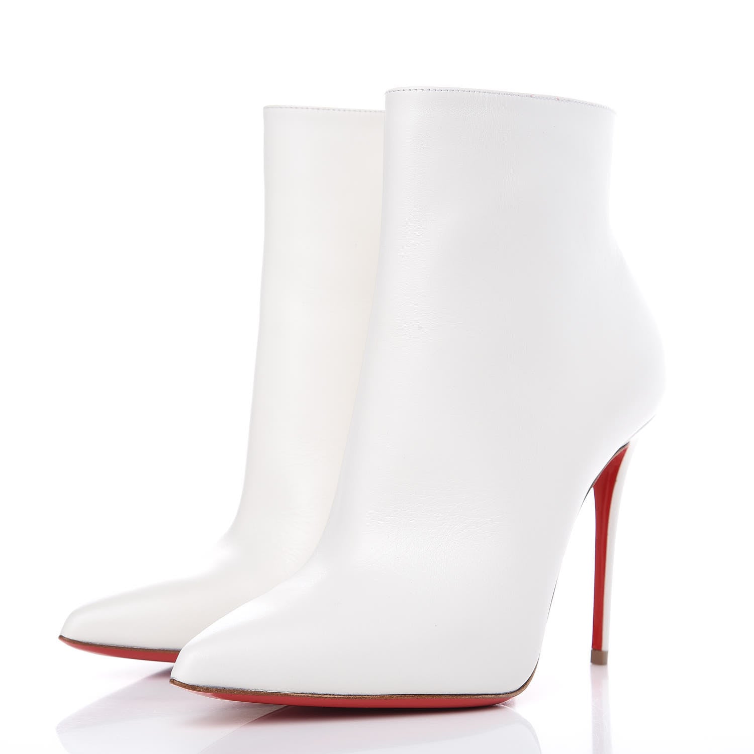 Christian Louboutin Calfskin So Kate Booty 100 Ankle Boots 36.5 White 3 of 8